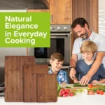 Zaruesh Extra Large Bamboo Cutting Board 17"x12" - Image 2