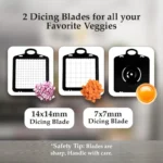 Zaruesh 12-in-1 Vegetable Chopper & Slicer – Multi-Function Food Cutter with 8 Blades - Image 6