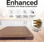 Bamboo Cutting Board Set of 3 | Durable Kitchen Chopping Boards | ZaruEsh - Image 6