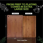 Bamboo Cutting Board Set of 3 | Durable Kitchen Chopping Boards | ZaruEsh - Image 7