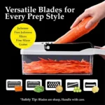 Zaruesh 12-in-1 Vegetable Chopper & Slicer – Multi-Function Food Cutter with 8 Blades - Image 3