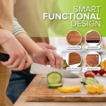 Zaruesh Extra Large Bamboo Cutting Board 17"x12" - Image 5