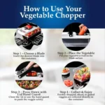 Zaruesh 12-in-1 Vegetable Chopper & Slicer – Multi-Function Food Cutter with 8 Blades - Image 5